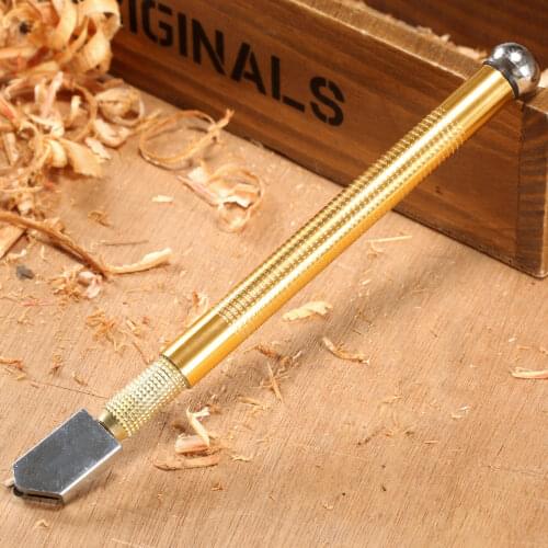 Cutting Range: 5-12mm Glass Cutting Tool Diamond Glass Cutter Antislip Aluminum Handle Carbide Blade Bottle Cutter