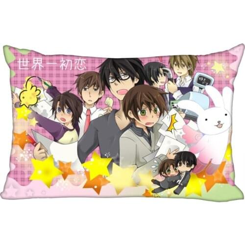 Sekai Ichi Hatsukoi Anime Pillowcase 45x35cm(One Side)Rectangle Zipper Pillow Case Throw Wedding Decorative Pillowcase Cover