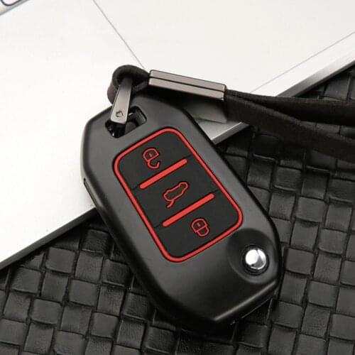 Silicone Zinc alloy Car Key Case Cover For Peugeot 301 3008 5008 208 307 308 508 2008 4008 for Citroen C4 CACTUS C5 C3 C4L C6 C8