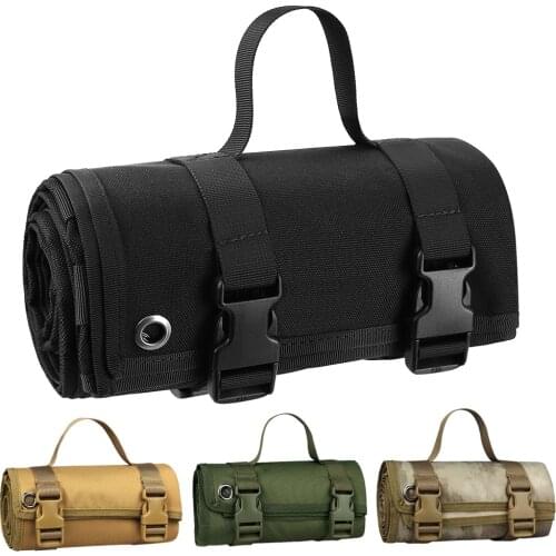 Tactical Range Shooting Mat Roll Up Camping Mat 1000D Nylon Waterproof Picnicn Blanket Hunting Accessories Rifle Cleaning Mat