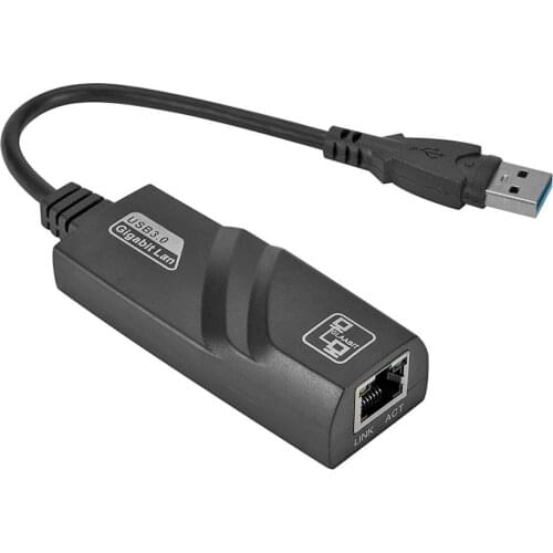 USB 3.0 Gigabit Ethernet Network Adapter USB to RJ45 Lan(10/100/1000Mbps )Wired Network Card for Windows 7/8/10 XP Laptop PC