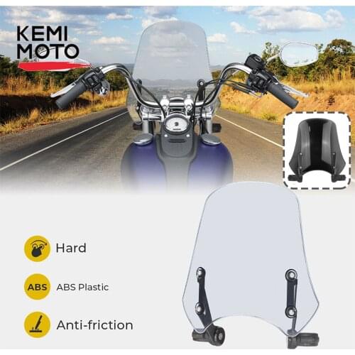 Motorcycle Windshield Windscreen Wind Deflectors Universal For Dyna For Softail FXDWG FXDB 00-09 FXSTC 07-10 45mm Front Fork
