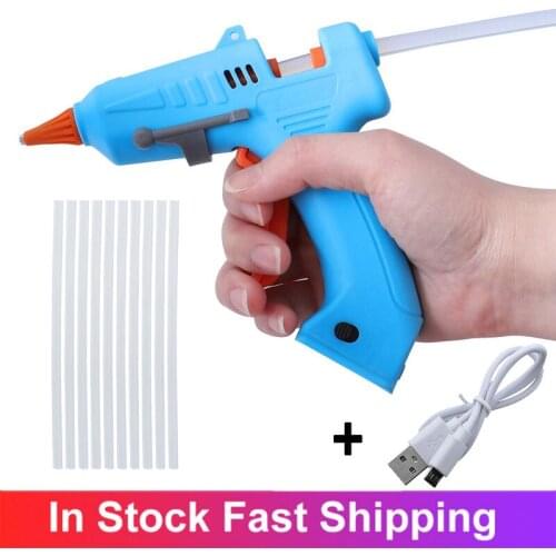 High Temp Heater Melt Hot Glue Gun 20W Repair Tool Heat Gun Use 7mm Glue Sticks With USB DIY Repair Tools For Craft Home Repair