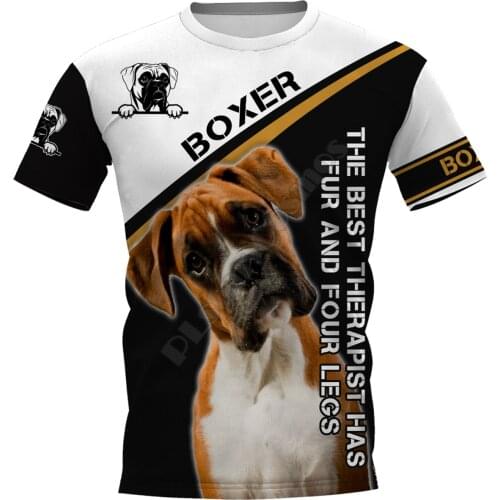 PLstar Cosmos Love Dog Funny Boxer 3D Printed t-shirt Harajuku Streetwear T shirts Hip hop Men For Women Short Sleeve 08