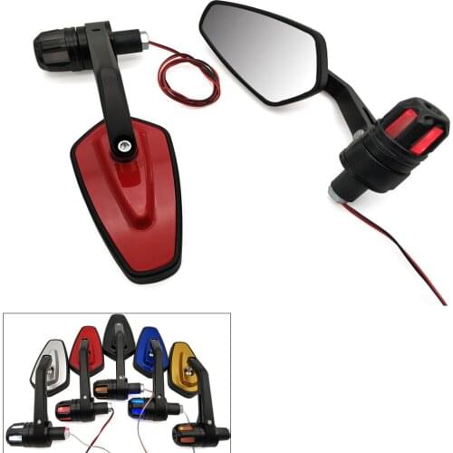 For Yamaha VMAX 1700 1200 125 WR250F wr 250f 250 f Motorcycle retrovisor Mirrors accessories With LED Turn signal Light