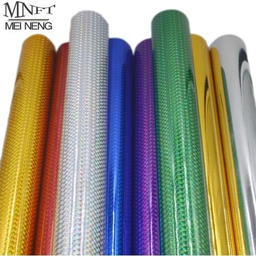 MNFT 1 Roll Hard Baits Body Change Color Sticker Decal Holographic Adhesive Film Flash Tape For Lure Making Fly Tying Materail