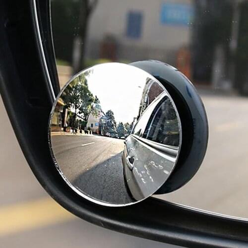 1Pcs/2pcs 360-degree Wide Angle Adjustable Rotation Round car goods Car Rearview Auxiliary Blind Spot Mirror Car Accessories