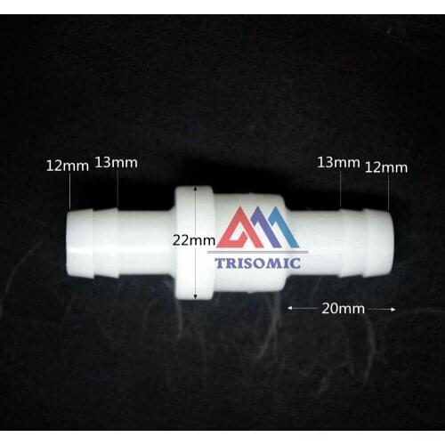 12mm One Way Valve Material POM Non-Return Valve Check valve pressure 0.04MPA-1.0MPA white type acid and alkali resistant