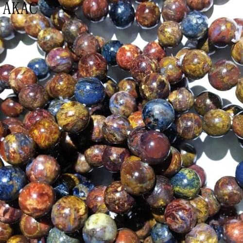 AKAC Natural pietersite approx7mm bracelet beads wholesale