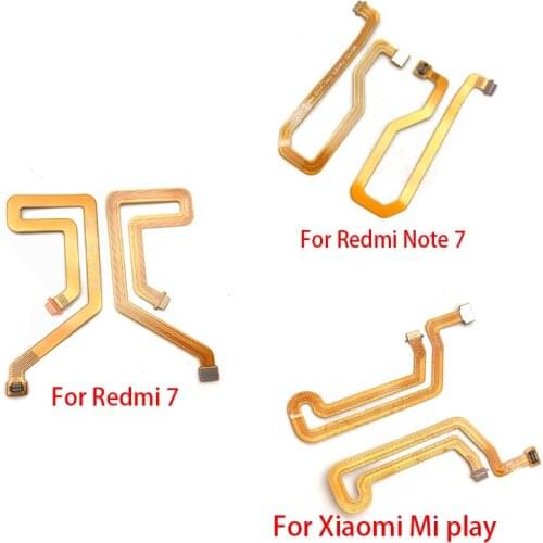 20Pcs/lot Fingerprint Sensor Scanner Touch ID Connecter Flex Cable For Xiaomi Redmi 7 / Redmi Note 7 / Mi Play Redmi 8 8A