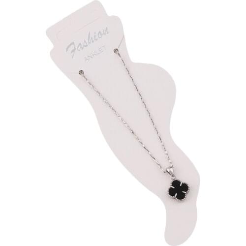 25Pcs High Quality New White Hand Made Foot Jewelry Tag Necklace Paper Card Fashion Display Jewelry Set Cards Jewelry Packaging