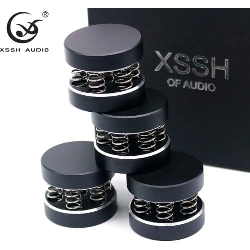 4pcs/8pcs New Black XSSH Audiophile shock spikes spring damping pad HIFI Stand Feet speaker spike audio CD amplifier AI foot pad