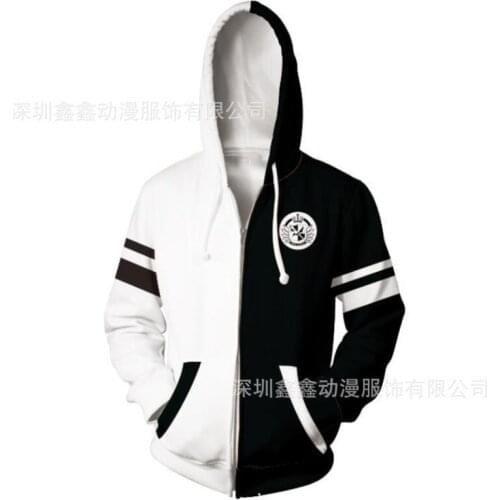 Anime sweatshirts hoodies Dangan Ronpa Danganronpa monokuma White Black Bear cosplay costume College clothing Top New