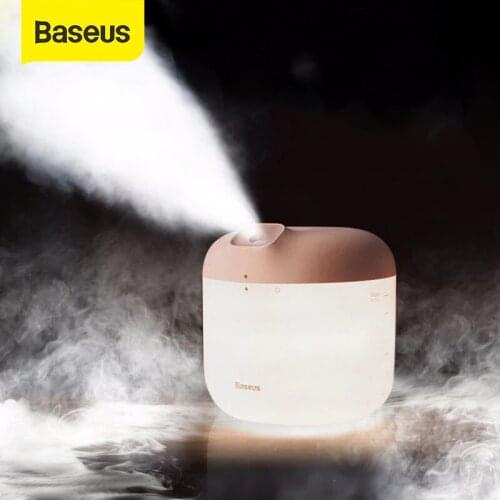 Baseus USB LED Lamp Humidifier 600ml USB Electric Air Clean Air Humidifier Hot Mist Maker LED Air Humidifier for Home Office
