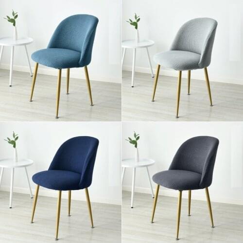 Low Back Round Bottom Seat Covers Wing Back King Curved Dining Accent Chair Covers For kitchen Hotel Home Party Banquet