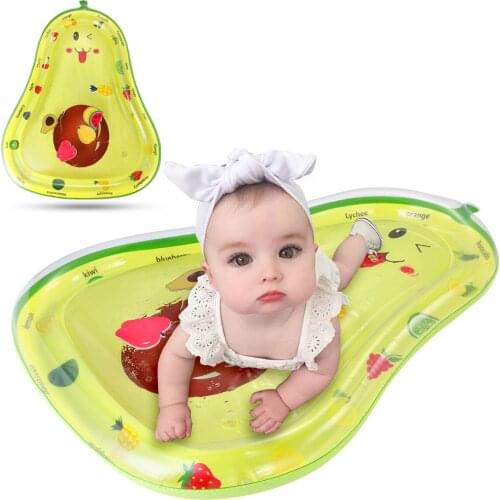 Avocado Shape Baby Water Mat W 6 Floating Toys Pool Rafts Infant Ride Baby Supplies Baby Care Infant Activity Play Mat
