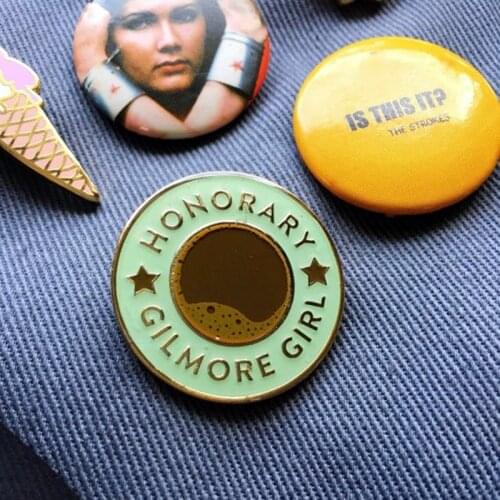 Gilmore Girl Fandom Proud with This Honorary Brooch Pins Enamel Metal Badges Lapel Pin Brooches Jackets Jeans Fashion Jewelry