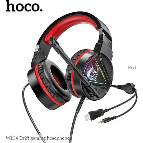 W104 Drift Gaming Headphones Can be Used on a Desktop or a Laptop With dual Audio Ports With a Microphone USB+3.5 Plug