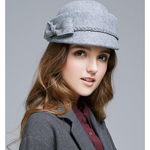 Fashion Beret Wool Hat Autumn Winter Korean Women Warm Elegant Cap Female British Retro Berets Hats Ladies Beautiful Caps H6754