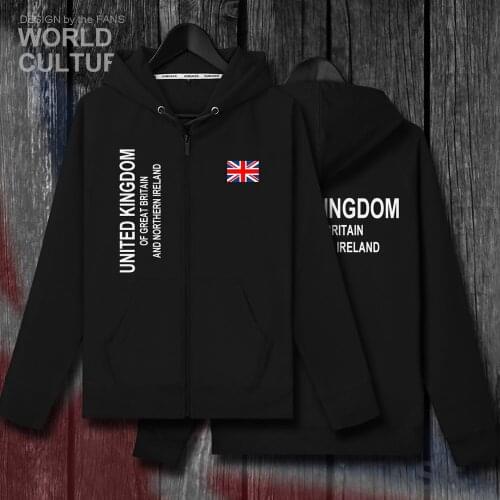 UK United Kingdom of Great Britain GBR coat mens fleeces hoodies winter jerseys men jackets and nation sweatshirt clothes 2018