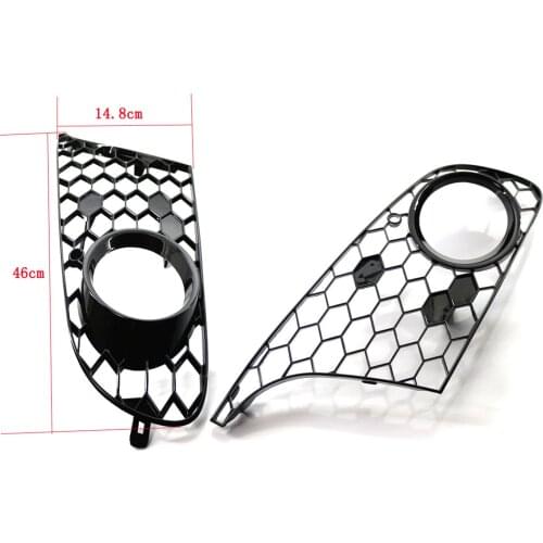 Lower Bumper Fog Light Grille Grill Cover for VW Golf 6 09-13 Professional