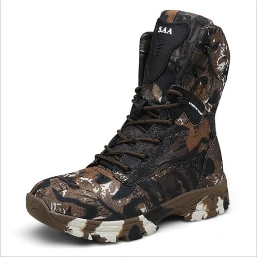 New Camo Military Boots Men Special Force Tactical Botas Outdoor Desert Non-slip Combat Shoes Man Hiking Hunting Boot 39-47