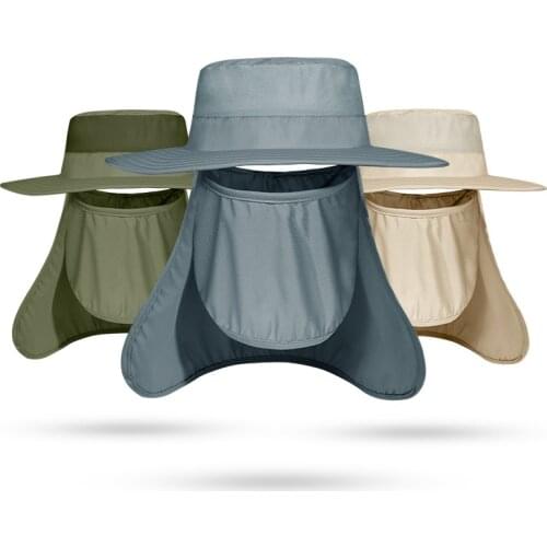 Outdoor Bucket Hat 360° Sunscreen Fishing Hiking Removable Sunhat Breathable Quick-dry Anti-UV Sun Protection Fisherman Hat