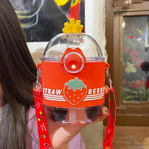 Student Plastic Water Bottle Creative Summer Large Capacity Clear Milk Carton Water Bottle Kawaii Trinkflasche Drinkware Ed50sp