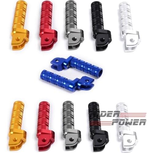For Honda CBR1000RR 600RR CBR500R CBR600F RVF750R CB400 Hornet 600 CB919F VTR1000F VFR800 XL1000V ront Footrests Footpegs Foot