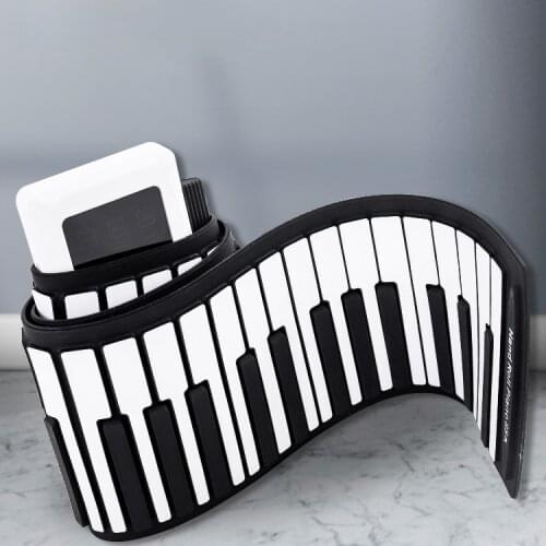 Kids Hand Rolled Electronic Piano Music Keyboard 88 Keys Electronic Piano Folding Teclado Musical Musical Instruments DF50DZQ