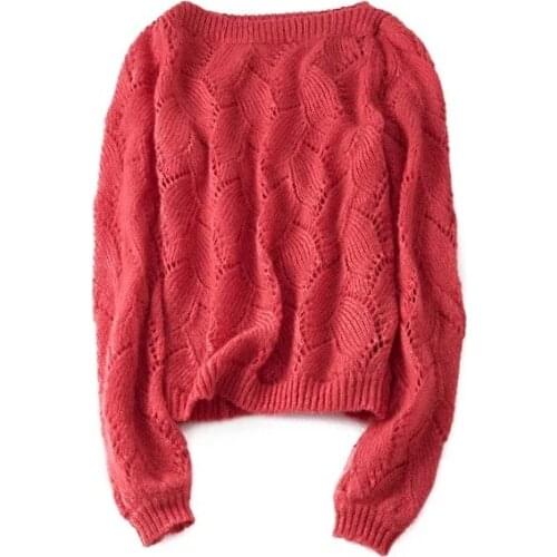 CAMIA Autumn winter women pullovers casual crop sweater French style slim Soft knitted jumpers sweater long sleeve Top