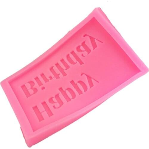 Happy birthday, happy birthday, silicone mold, chocolate baking mold