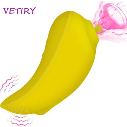 Sucking Vibrator Female Masturbation G Spot Dildo Oral Sucker Tongue Licking Vibrators Couples Nipple Massager Sex Toy For Women