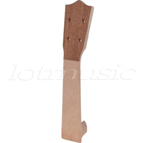 Kmise Mahogany 21 Inch Soprano Ukulele Neck Sapele Head Ukulele Parts