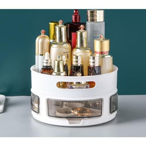 Rotatable Storage Rack Shelf Compartment Box For Kitchen Supplies Bathroom Organizer And Storage Household Bathroom Accessories