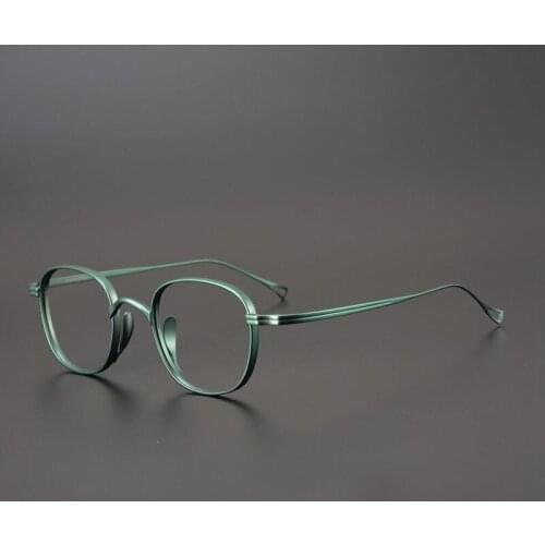Japan Collection John Lennon Pure Titanium Square Glasses Frame Men Women Super Light Eyeglasses Top Quality Spectacles