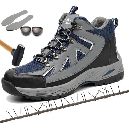 Safety Work Boots Shoes For Men Indestructible Steel Toe Cap Shoes All Season Working Boots Security Work Shoes Big Size 48