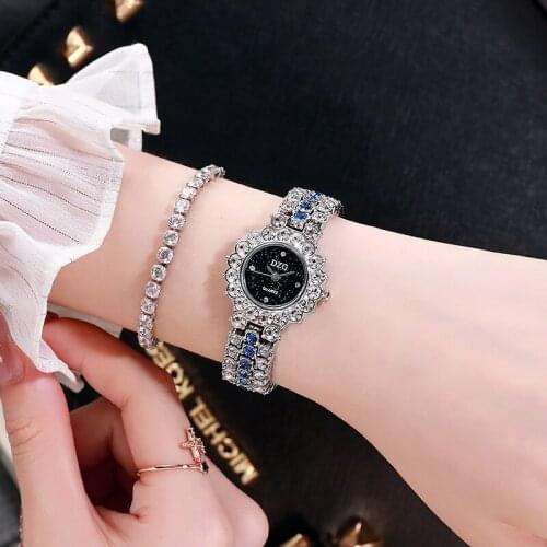 Bracelet Women Watches Full Diamond Ladies Watch Fashion Casual Starry Sky Surface Stainless Steel Quartz WristWatch Reloj Mujer