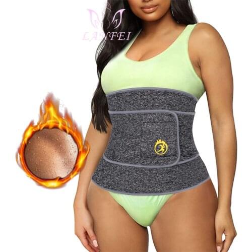 LANFEI Neoprene Slimming Belt Women Waist Trainer Cinchers Body Shaper Corset Belly Tummy Control Sauna Sweat Strap Weight Loss