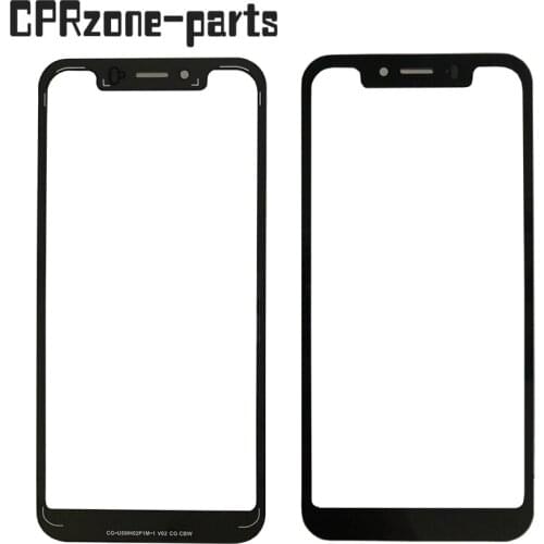 5.85" Black For Ulefone Armor 5 Armor5 front outer touch glass lens panel