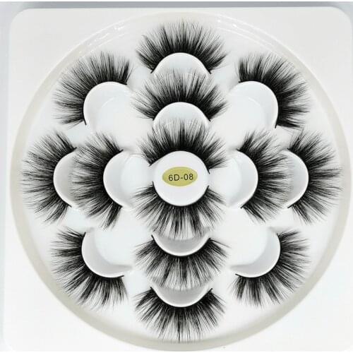 7 pairs of natural mink eyelashe extended eyelashes 3D eyelash makeup false eyelashes professional makeup eyelash extension