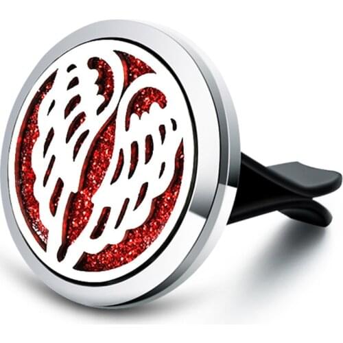 Angel Car Perfume Aromatherapy Essential Oil Diffuser Air Vent Flavoring Air Freshener Decoration Perfumes Clip Necklace Pendant