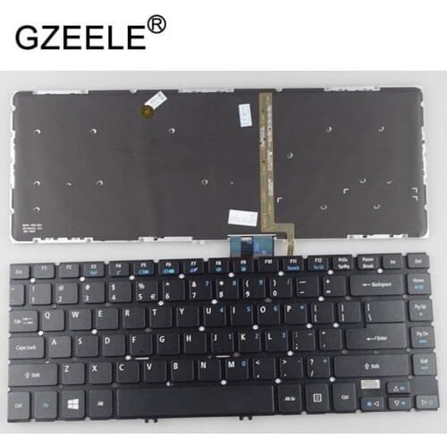 GZEELE US laptop Keyboard for acer Aspire V5-472G V5-472 V5-472P V5-432 V5-433 V5-473 V5-473G V5-452G backlit English keyboard