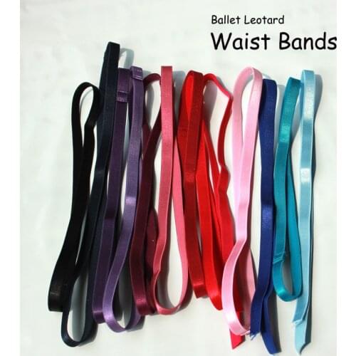 Ballet Elastic Waist Belts RAD ISTD Waist Band Uniform Dance Leotards Exam Tap Elastic Belt Pink Black All colors Free Shipping