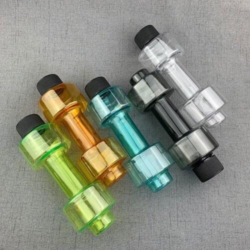 550 Barbell Shape Fitness Water Bottle Leakproof Sports Body Building Water Dumbbell Fitness Gym Equipment Sport Plastic Bottle