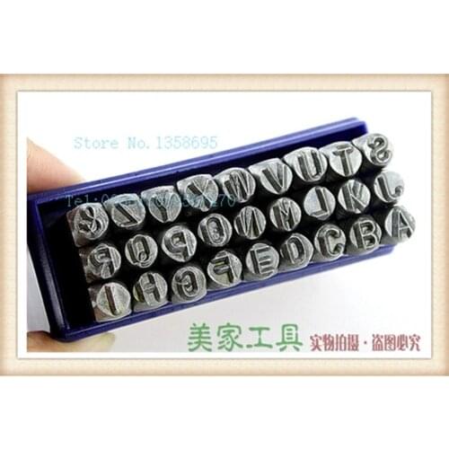 Diy 27pcs1/8" 4 MM Letter Number Stamp Punch Set Metal Letter Stamp Set