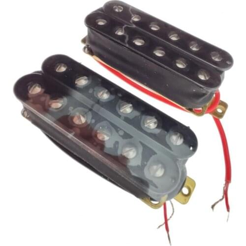 Electric Guitar Humbucker Ceramic Magnet Double Coil Pickups (Neck&Bridge) Black
