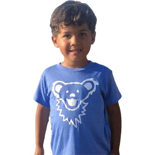 Bear Face Youth T Shirt Summer Cotton Cute Tee