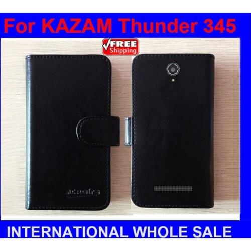 KAZAM Thunder 345 Case High Quality Factory Price Flip Leather Original Exclusive Case for KAZAM Thunder 345 Case tracking