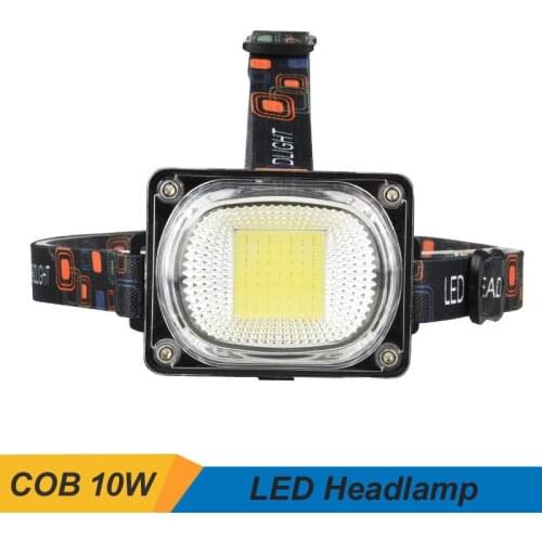 Most Powerful COB Led Headlamp 1000LM Head lamp USB Rechargeable Headlight Waterproof Zooma Fishing Light Use 18650 Battery 5pcs